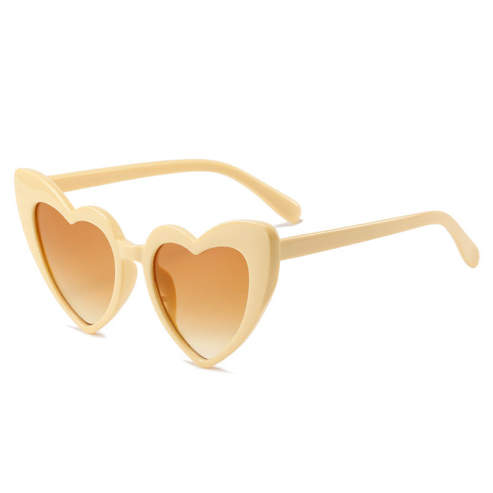 Herzförmige Mode-Sonnenbrille Karnz