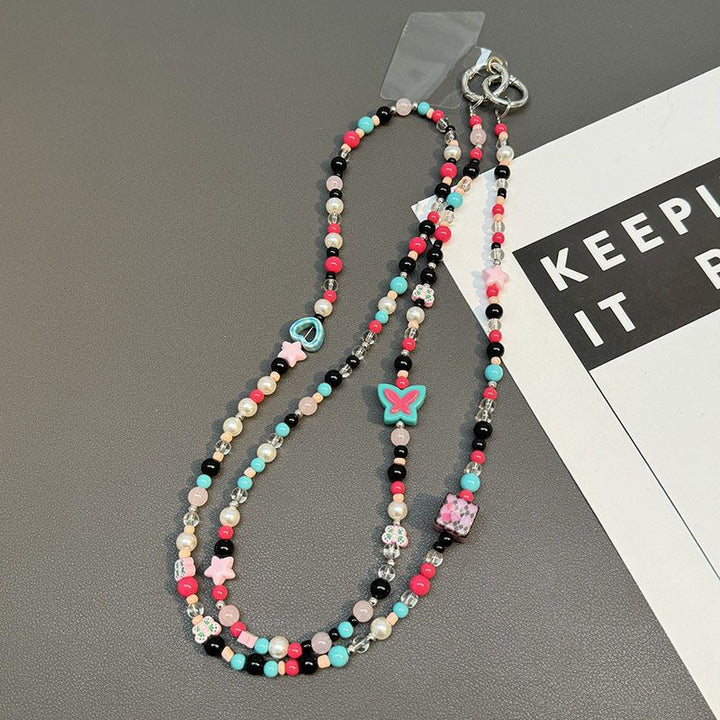 Artisan Perlen Charme Halskette Karnz