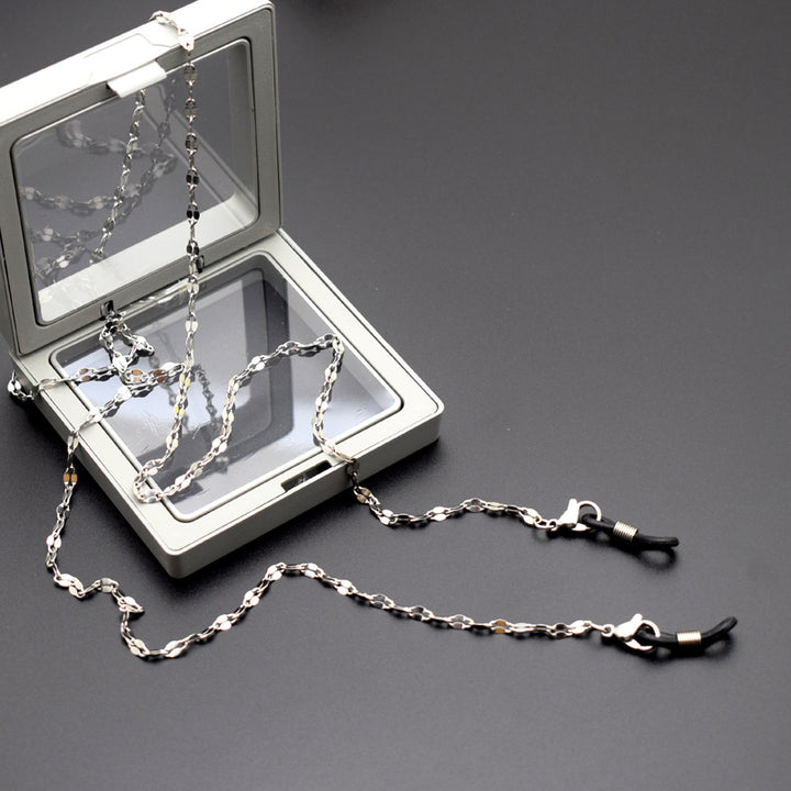 Stylische Silberketten Brillenhalter Karnz