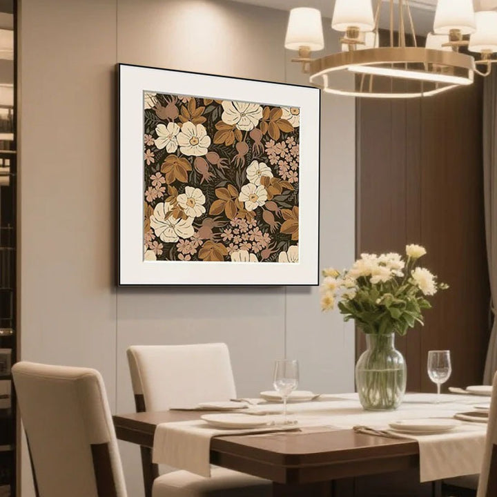 Floral-themed Canvas Wanddekoration