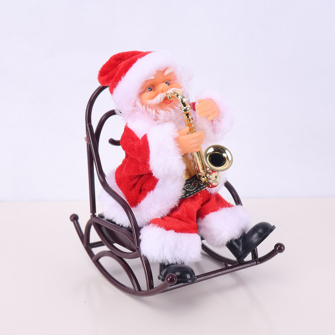Dekorative Weihnachtsmannfigur mit Süßigkeit
