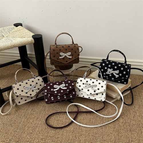WoElegant Polka Dot Handtasche Karnz