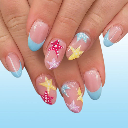 Künstlerische Seestern Nagelkunst Karnz