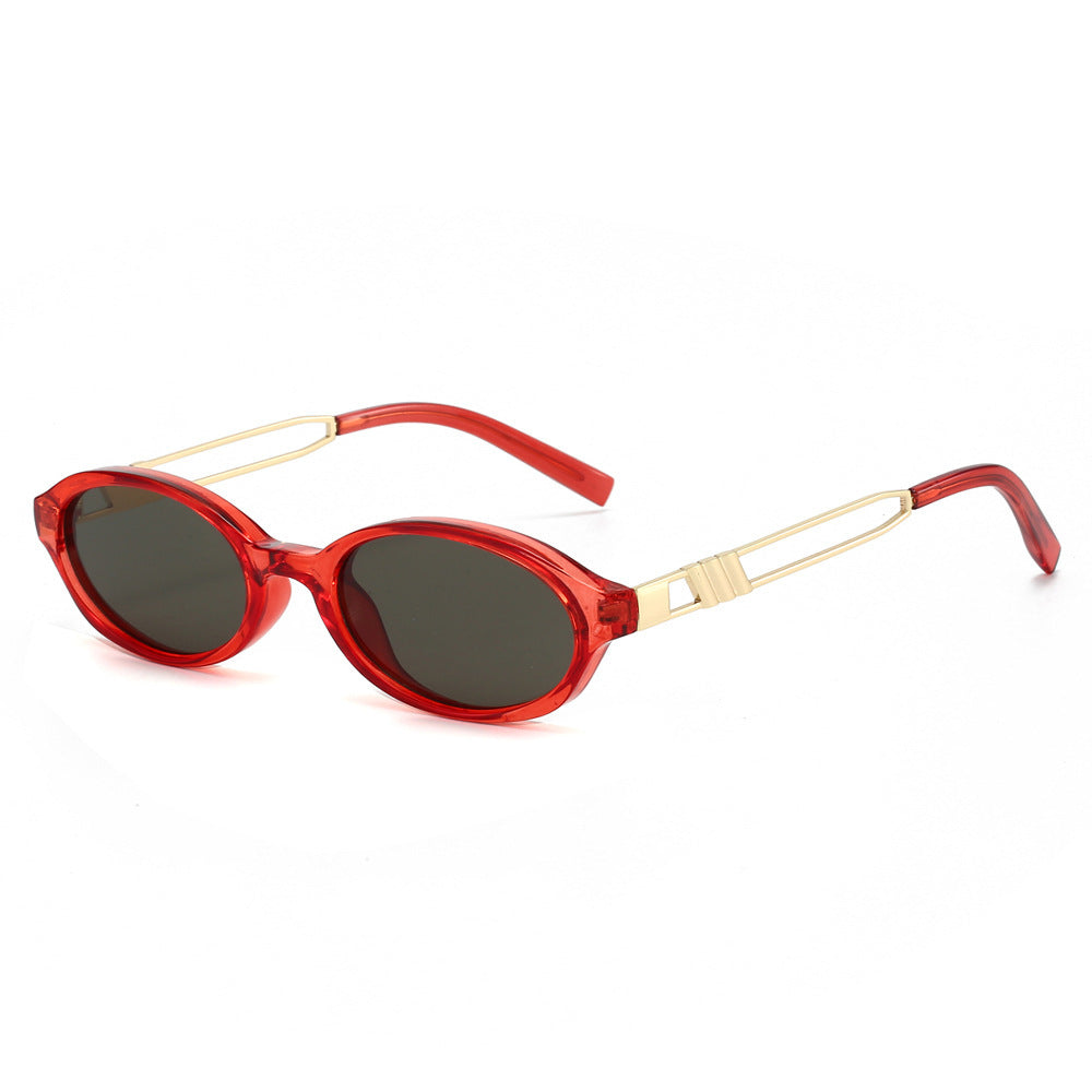 Chic Ovalrahmen Sonnenbrille Karnz