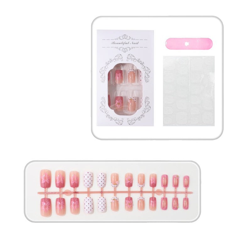 Blumenmuster Nagelspitzen Set Karnz