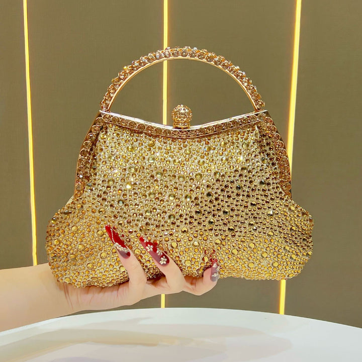 Exquisite Strass-besetzte Abendhandtasche