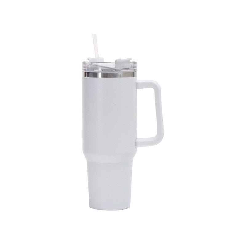 Damen Isolierbecher mit Trinkhalm und ergonomischem Griff Karnz