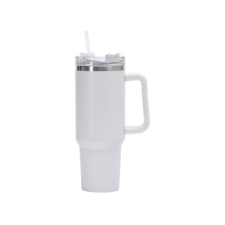 Damen Isolierbecher mit Trinkhalm und ergonomischem Griff Karnz