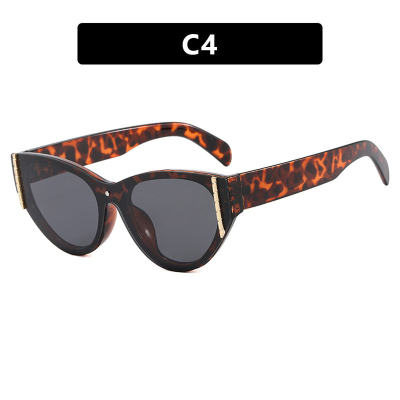 Damen trendige Sonnenbrille mit elegantem Katzenaugen-Design und hochwertigem Rahmen Karnz