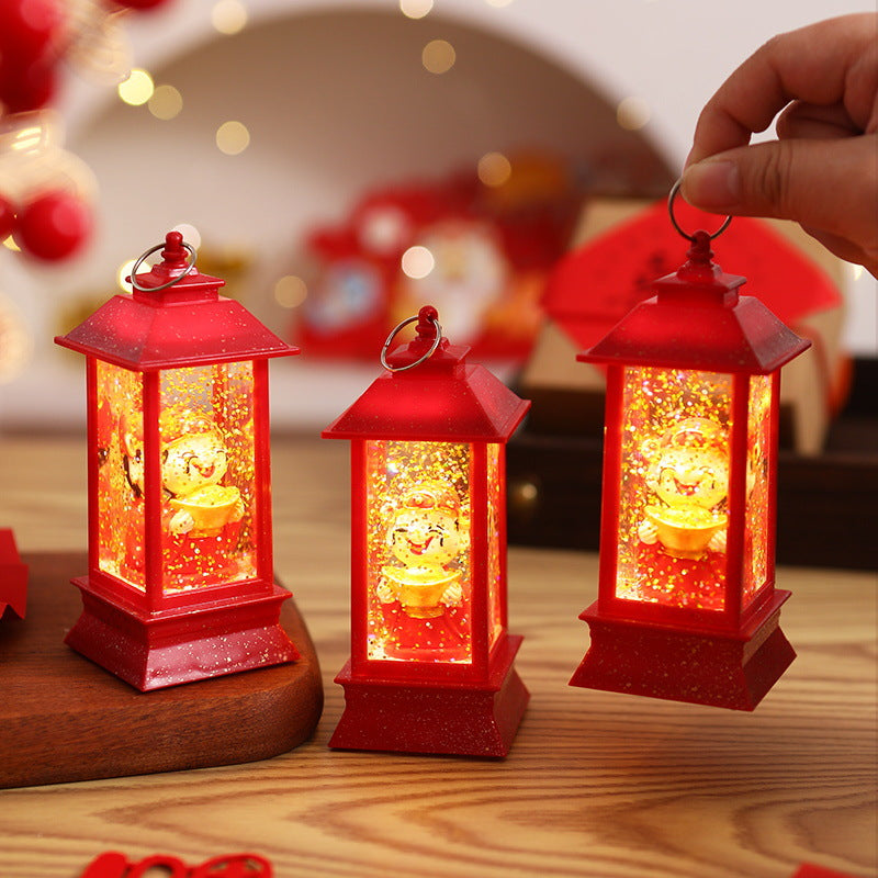 Dekorative LEDLaterne mit festlichem Motiv Karnz