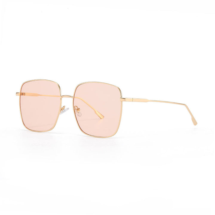 Damen Sonnenbrille mit modernem quadratischen Edelstahlrahmen und polarisierenden Gläsern Karnz