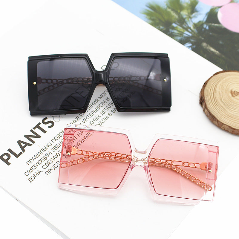 Damen elegante oversized Sonnenbrille mit quadratischem Rahmen Karnz