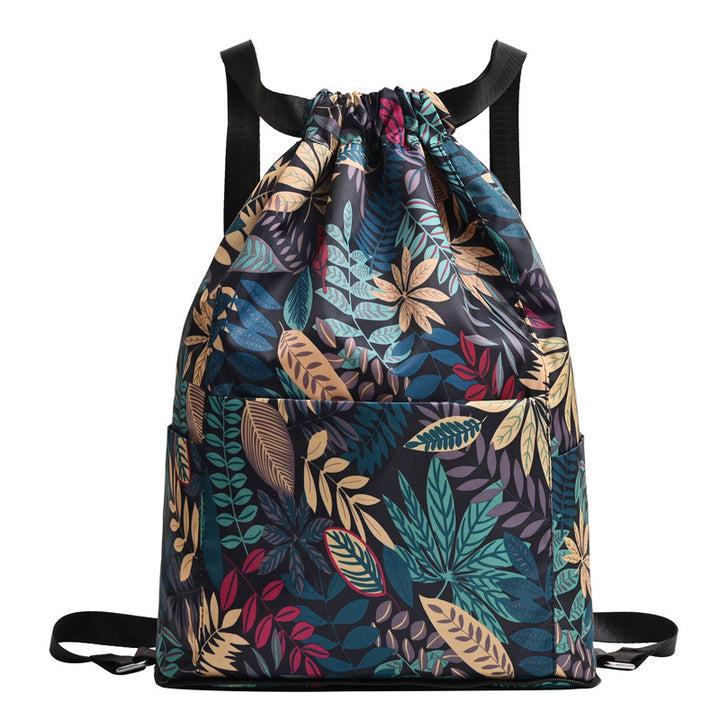 Zugkordel Blumendruck Rucksack Karnz