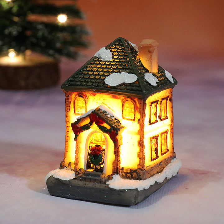 Dekorative Weihnachts-Spielzeughaus Figur