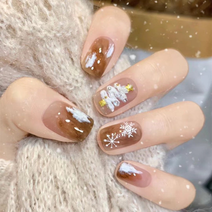 Spaß Charakter-Themen Press-On Nagelkunst Karnz