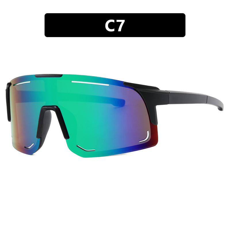 Damen sportliche Sonnenbrille mit integriertem UV-Schutz und großem Sichtfeld Karnz