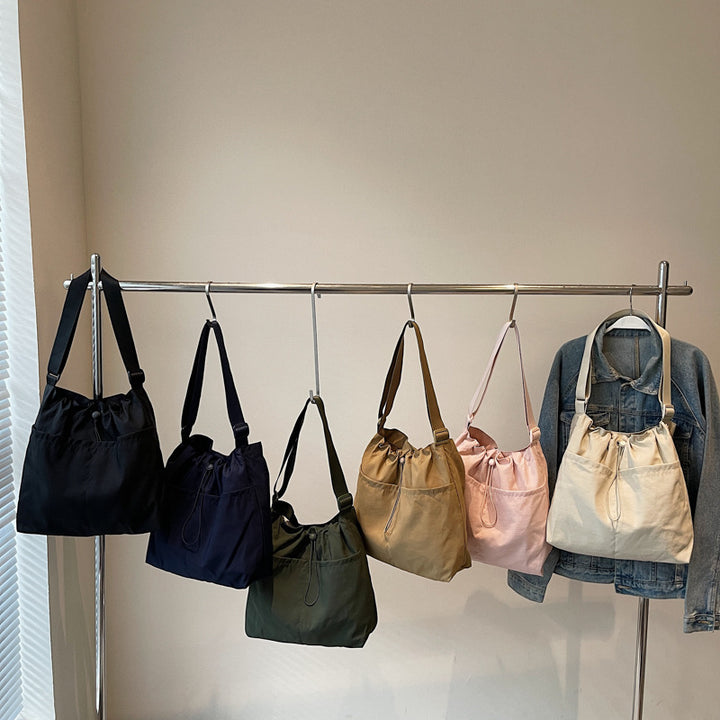 Verstellbare Kordelzug-Schultertasche Karnz