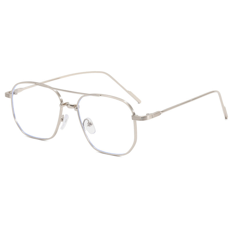 Damen modische geometrische Brille mit elegantem Metallrahmen Karnz