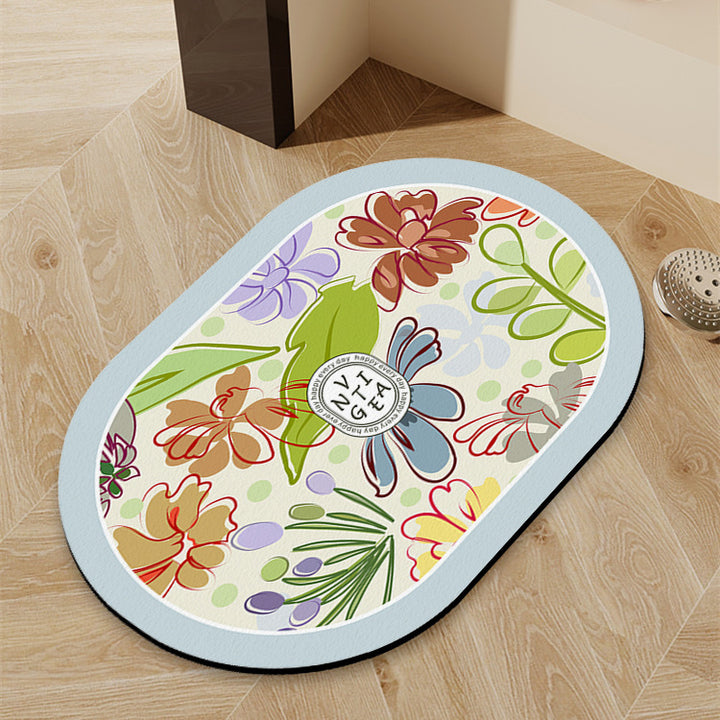 Blumenmotiv Innenbereich Matte