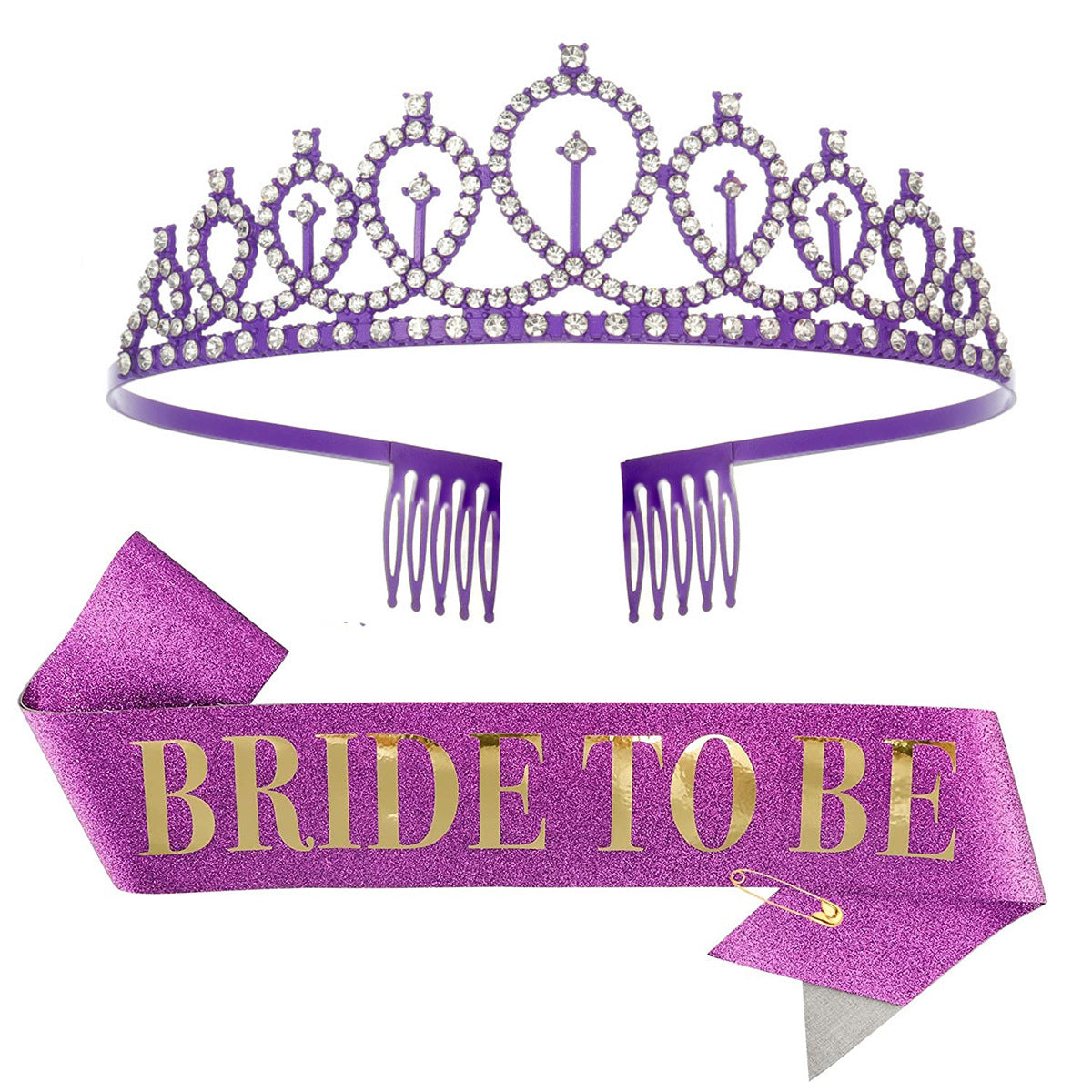 Damen Glitzernde Tiara mit elegantem Design Karnz