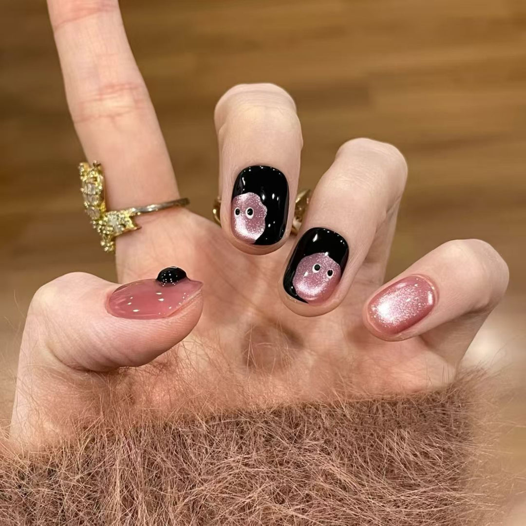 Künstlerische Press-On Nagelset  1791717306