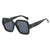 Damen quadratische Sonnenbrille mit modischem Herzakzent Karnz
