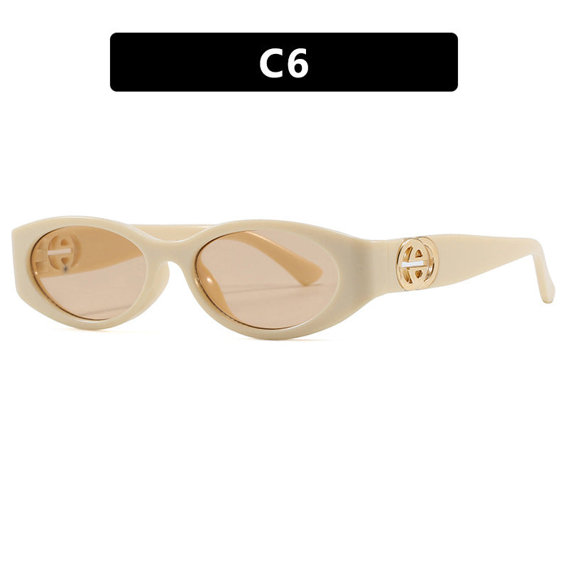 Damen modische Katzenaugen-Sonnenbrille mit schützendem UV-Filter und luxuriösen Akzenten Karnz
