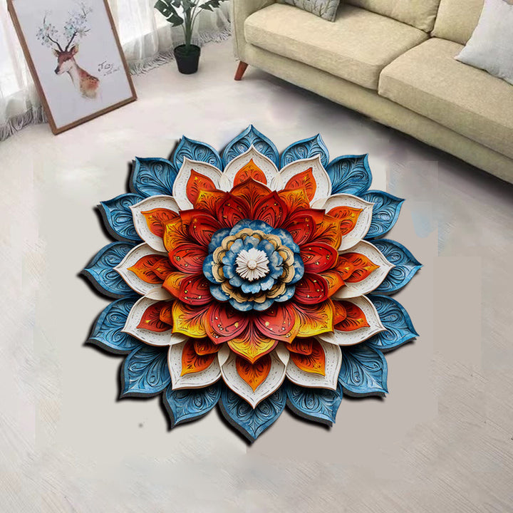 Dekorativer Pfau-Themen-Teppich