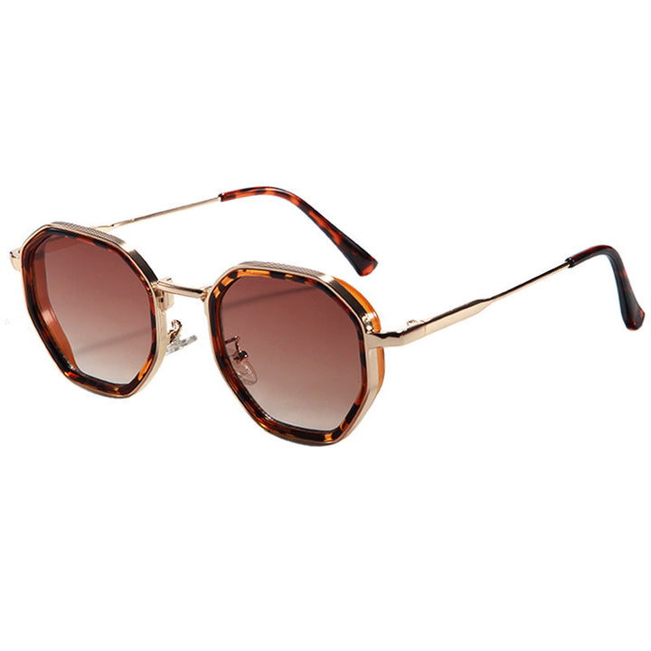 Damen geometrische Sonnenbrille mit modischem Rahmen Karnz