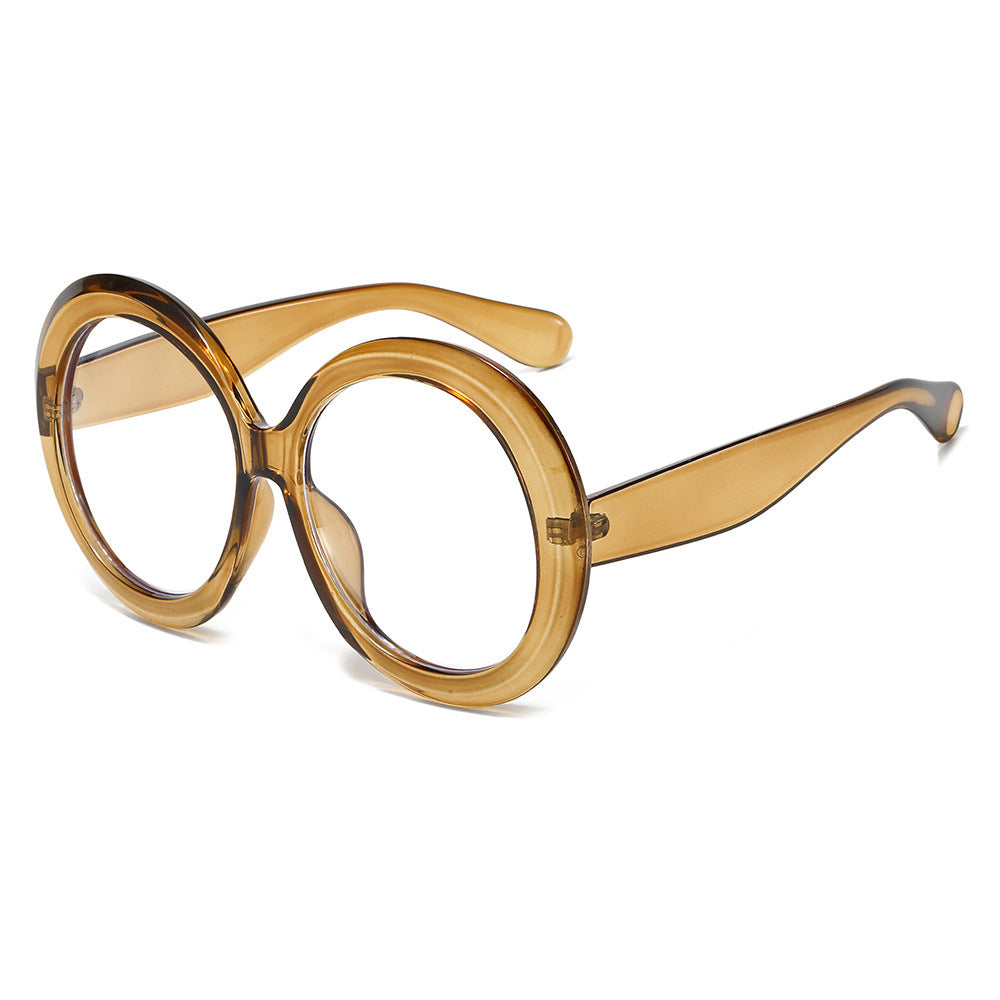 Damen modische Sonnenbrille mit großem Rahmen und UV-Schutz Karnz