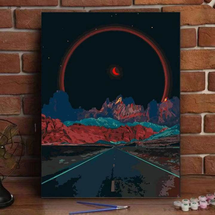 Cosmic Landscape Leinwandkunst Karnz