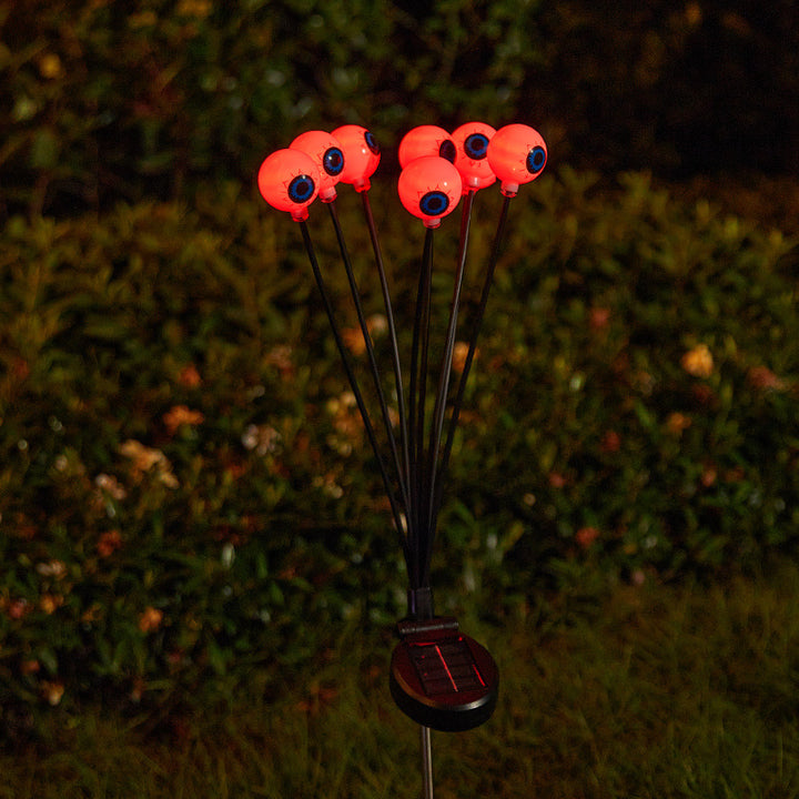 Gruselige Gartenlichter mit Augen-Motiv Karnz