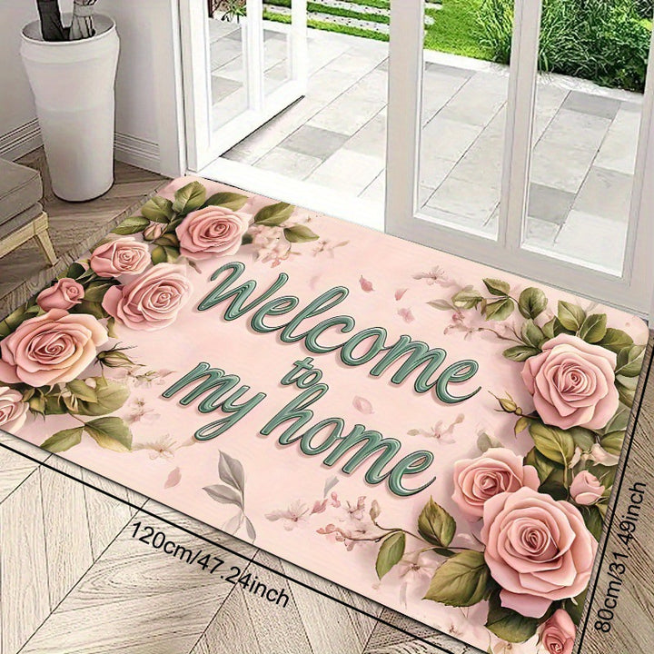 Mosaik Blumen Willkommensmatte