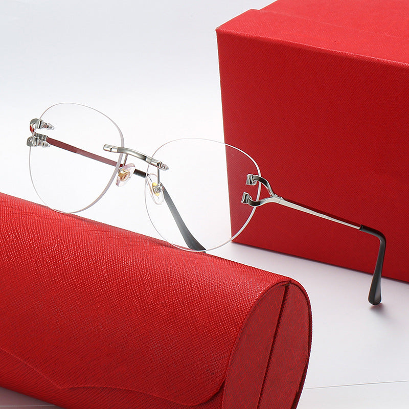 Damen elegante Cat-Eye Sonnenbrille mit Goldakzenten und UV-Schutz Karnz