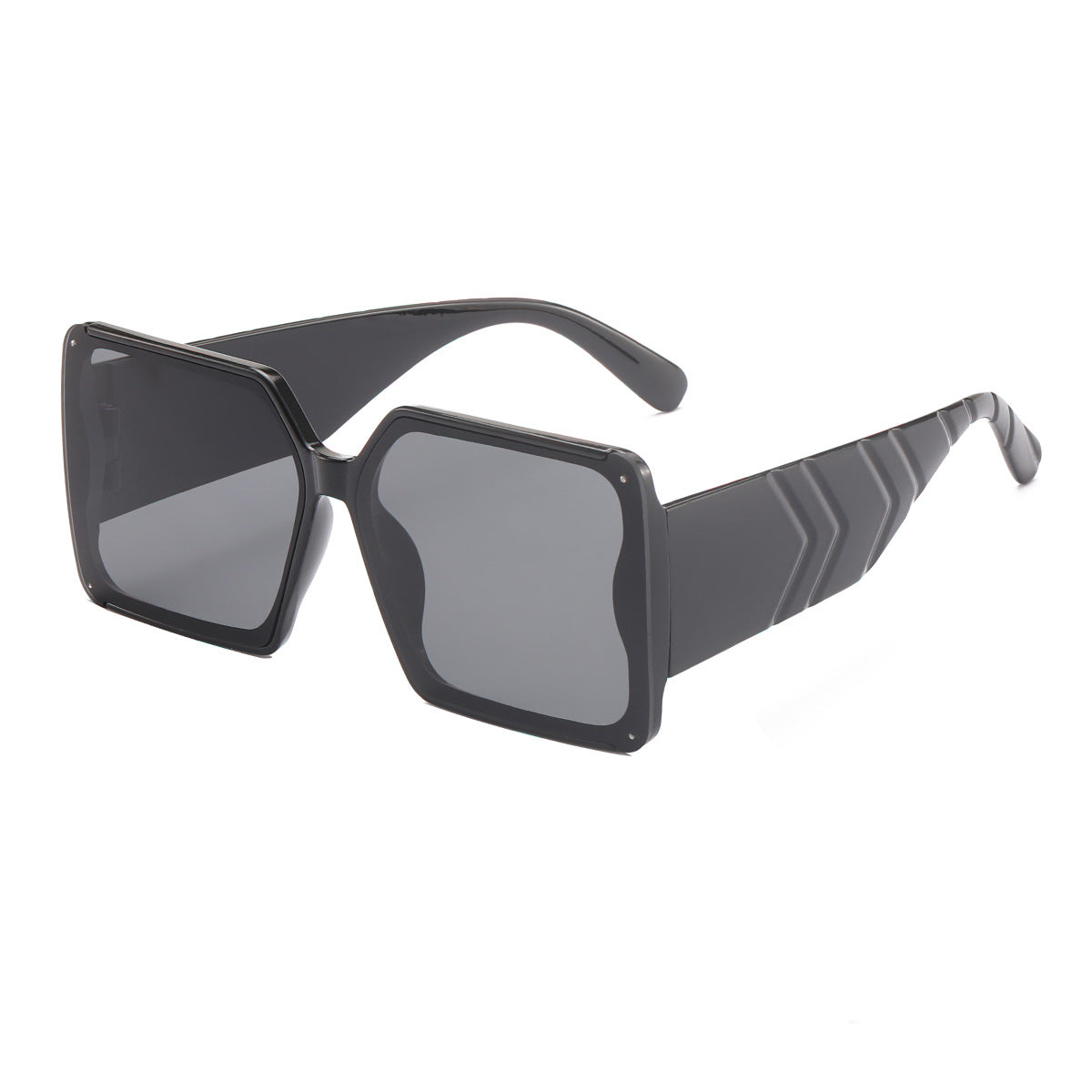 Damen oversized Sonnenbrille im trendigen Leopardenmuster Karnz