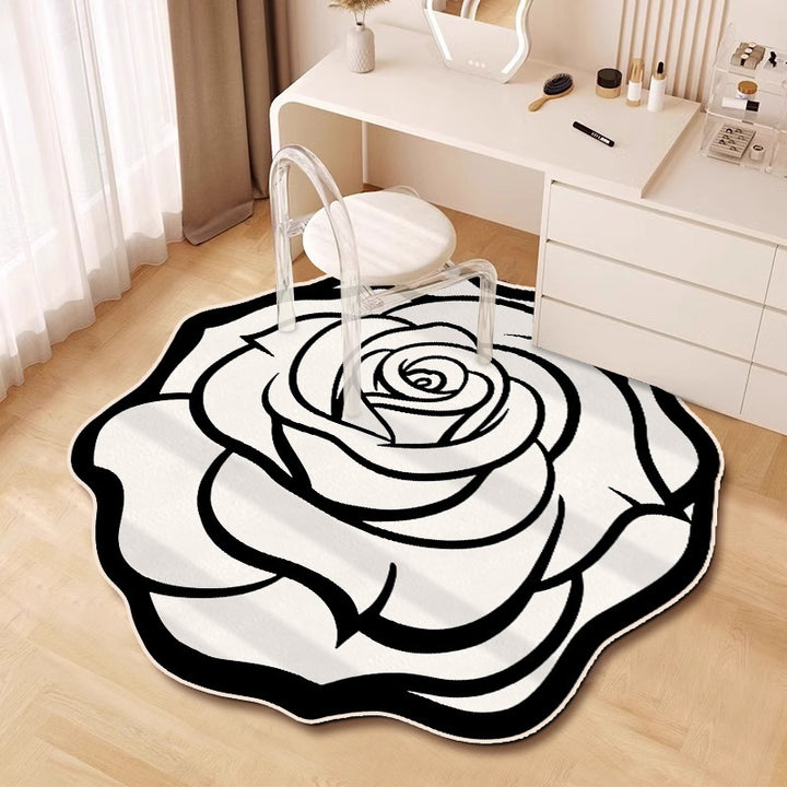 Blumenförmiger Teppich