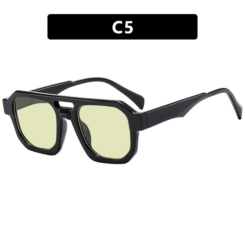 Damen stilvolle geometrische Sonnenbrille Karnz