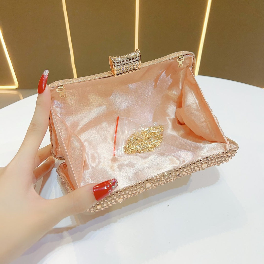 Glitzernde Kristall-besetzte Abend-Clutch