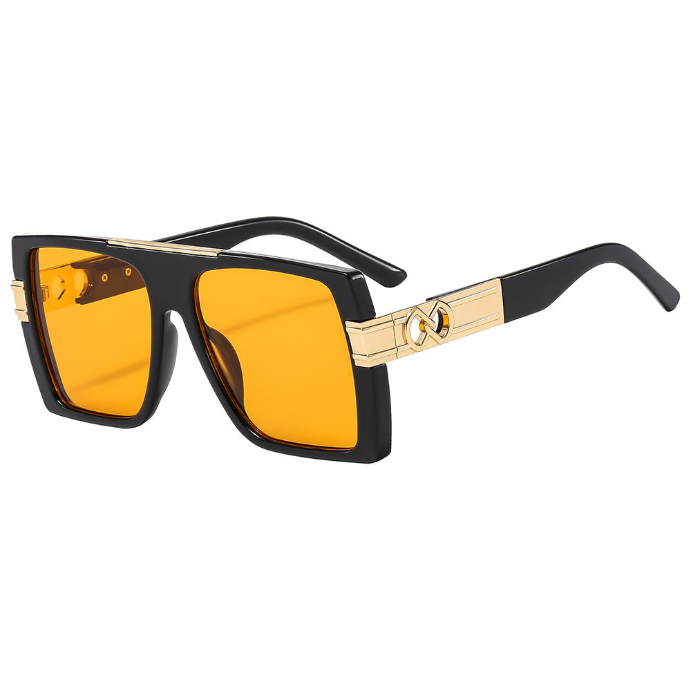Damen oversized Sonnenbrille mit extravaganten Glitzerakzenten Karnz