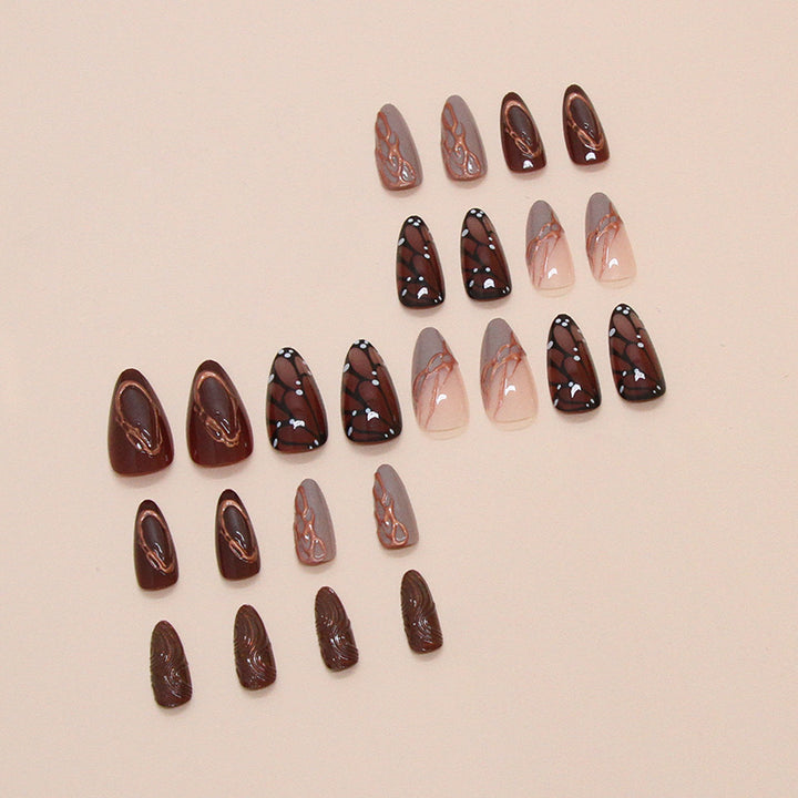 Artistic Nail Design Set mit abstrakten Mustern