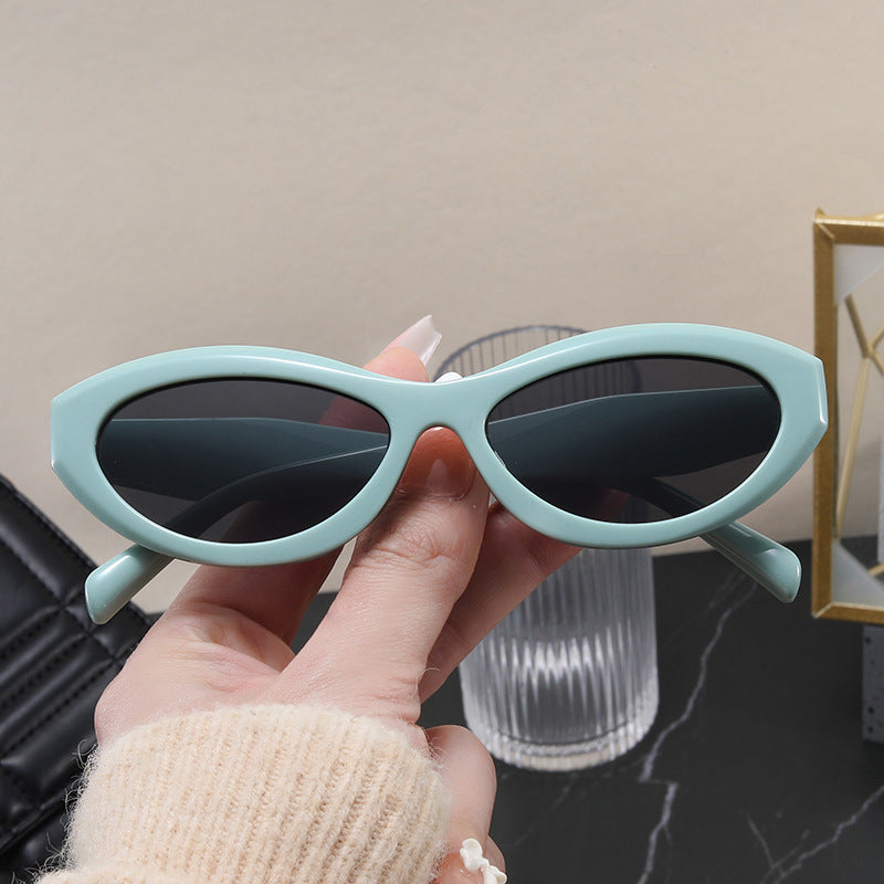 Damen Cat-Eye Sonnenbrille mit breitem Rahmen und UV-Schutz Karnz