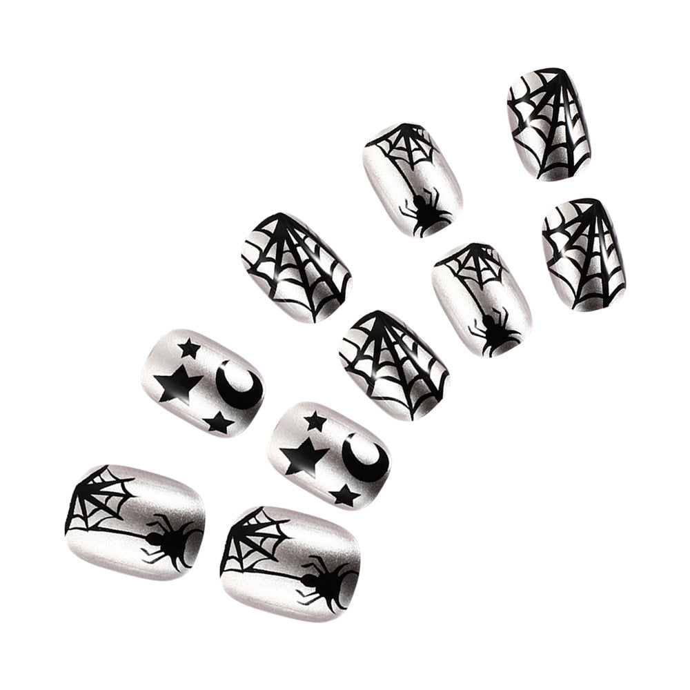 Spiderweb-Themen Press-On Nagelkunst Set Karnz