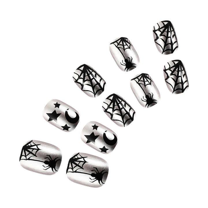 Spiderweb-Themen Press-On Nagelkunst Set Karnz