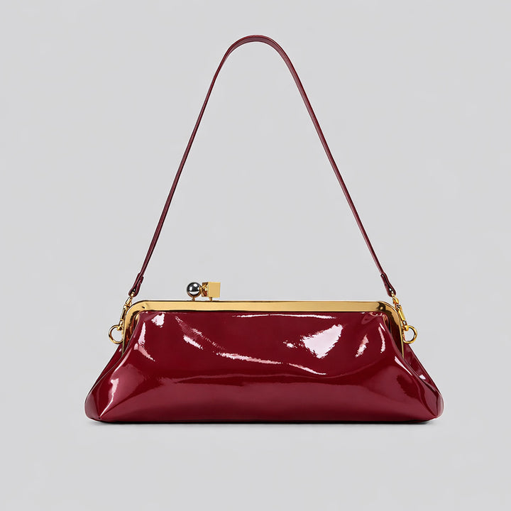 Elegante Lackleder Abendhandtasche
