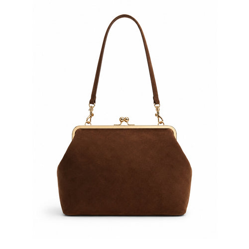 Elegante Wildleder-Handtasche