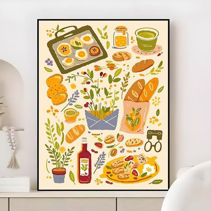 Gourmet kulinarisches Wandkunst Karnz