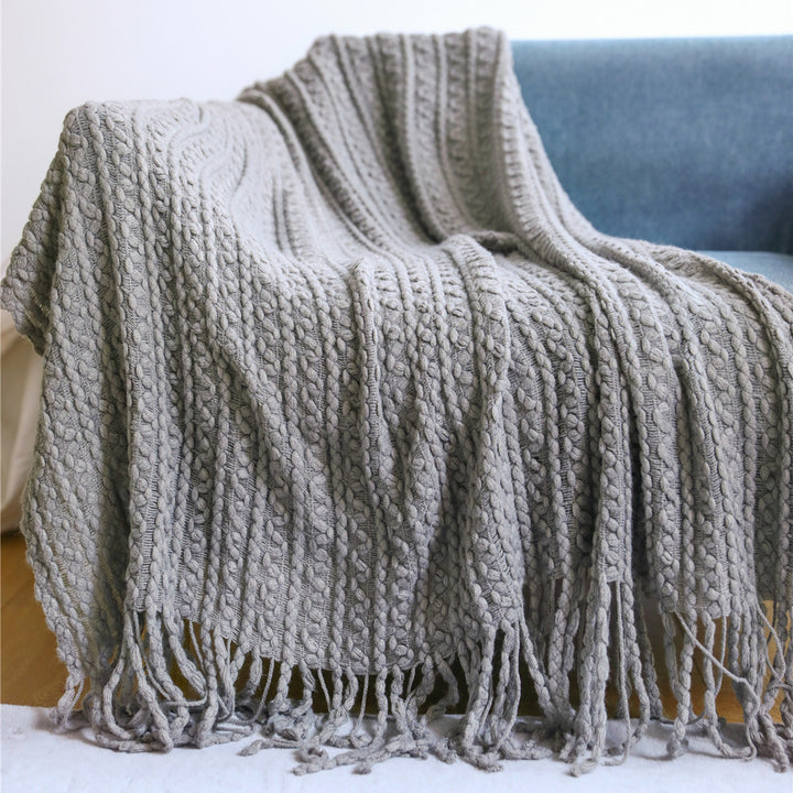 Strukturierter Strickschal