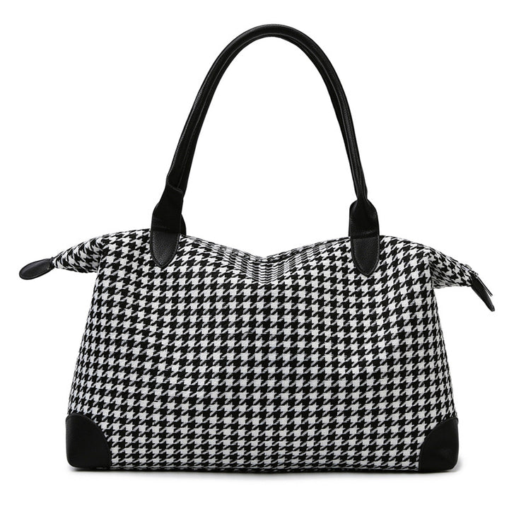 Stylische Hahnentritt-Handtasche