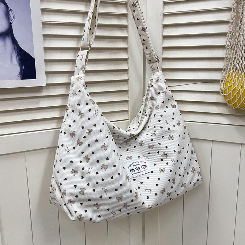 Baumwollmischung Legere Hobo Tasche