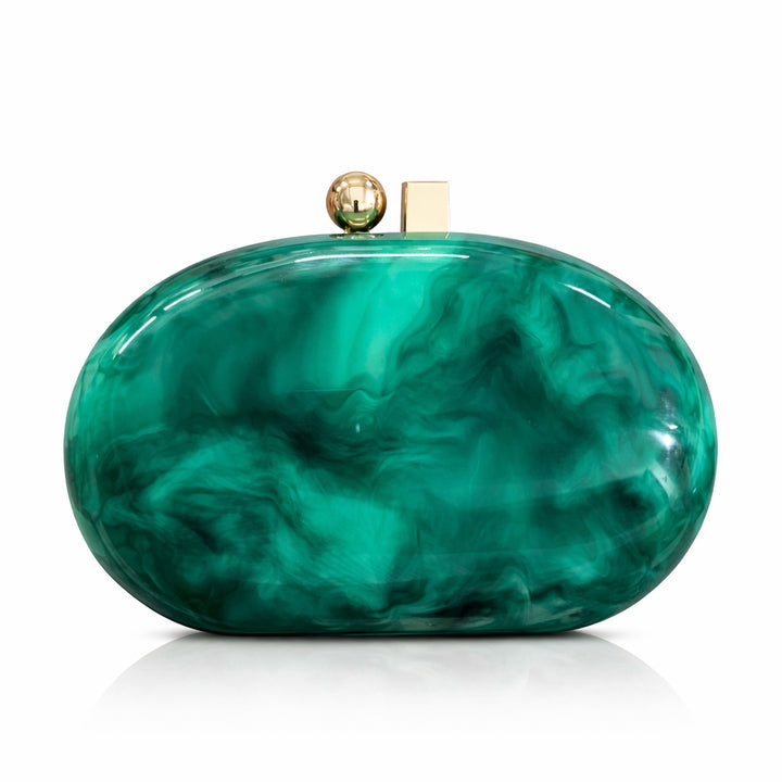 Elegante Perlenakzent Clutch Tasche